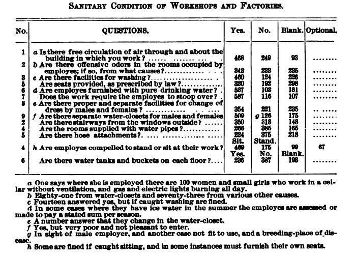 19th-century labor survey from Nell Nelson project